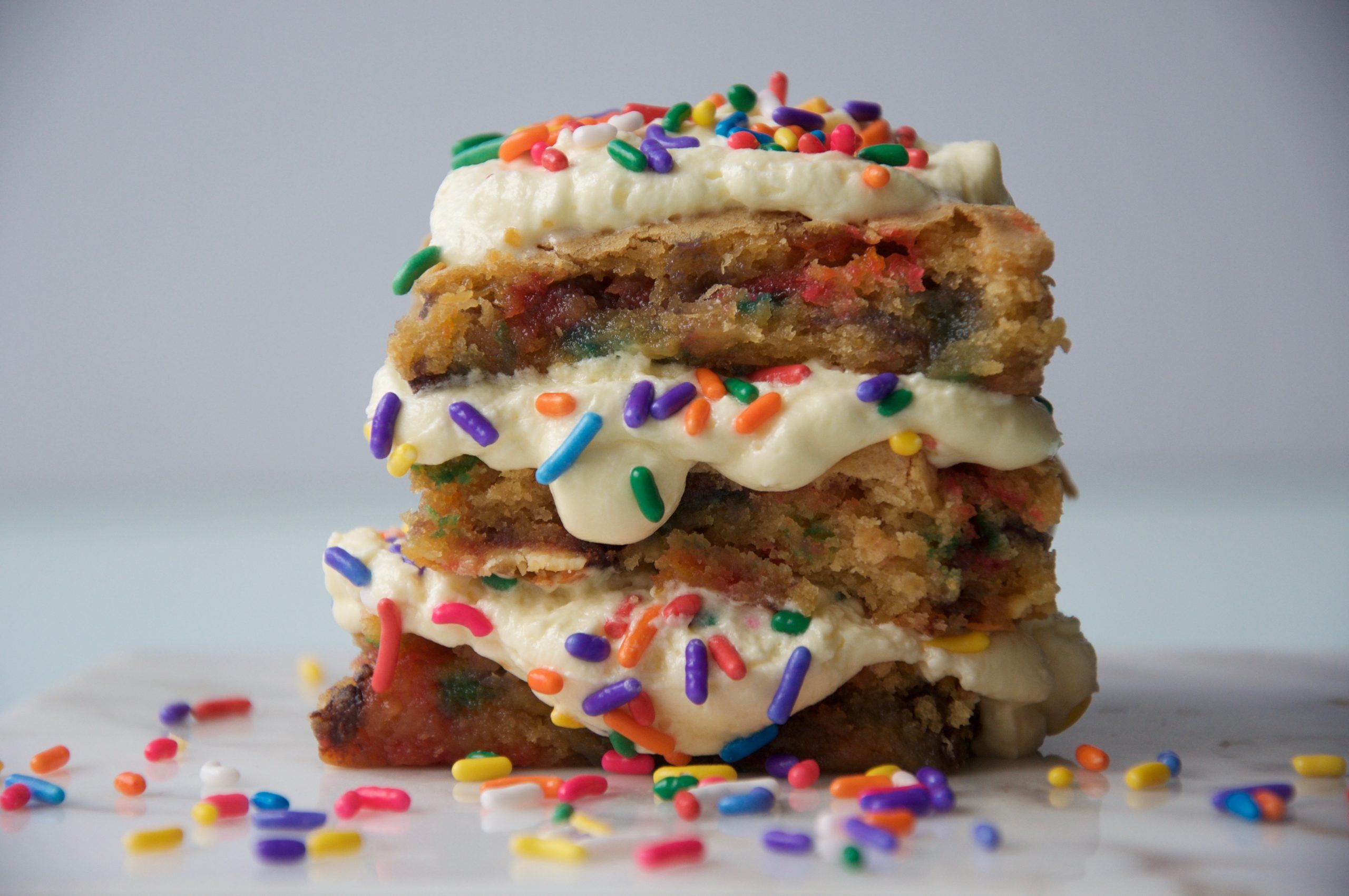 birthday blondie cake