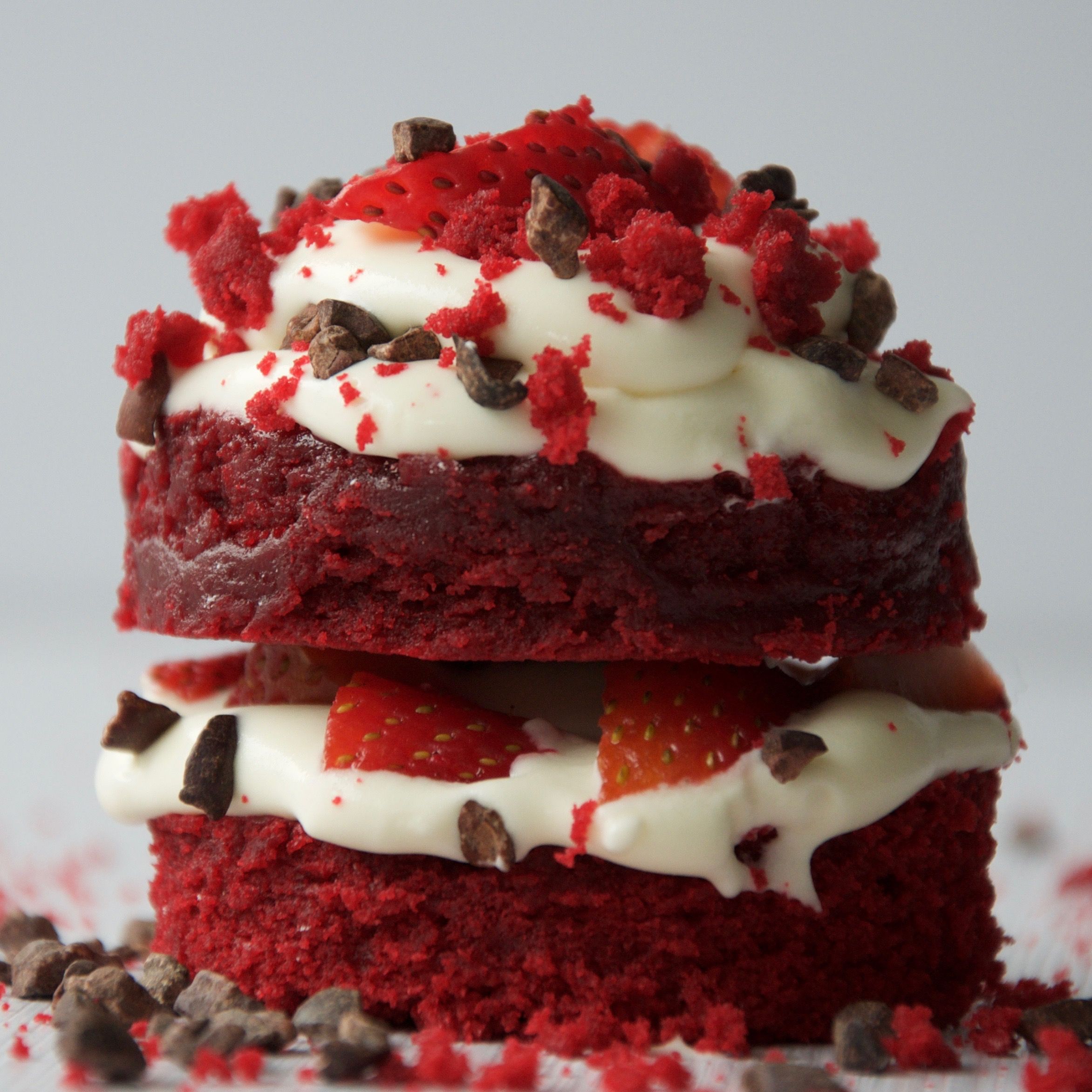 red velvet strawberry shortcake
