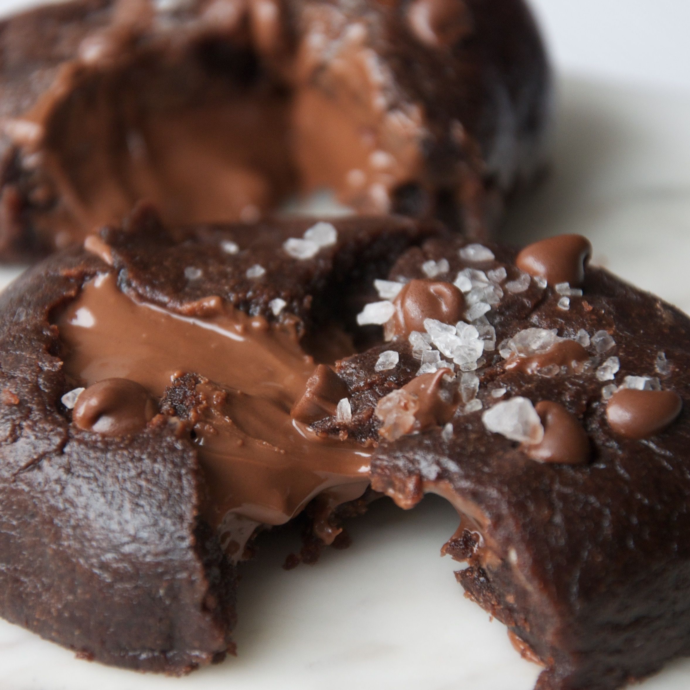 chocolate nutella melting cookies