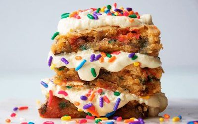 prepara birthday blondie cake